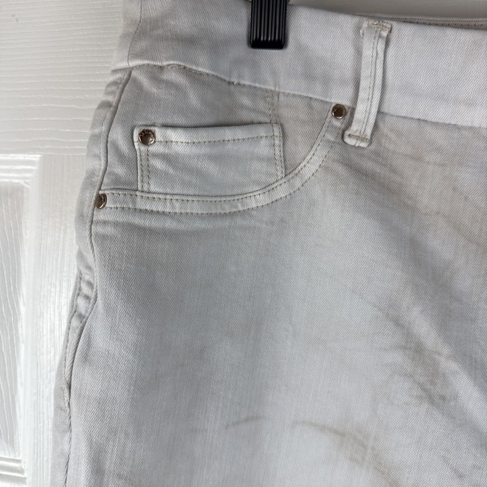 Chico's So Slimming Women's Size 2 Medium Marble Wash Skinny Jeans - Picture 4 of 9